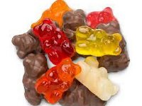 Chocolate covered gummy bears